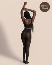 Sheer Illusion Fleece-Lined Tights